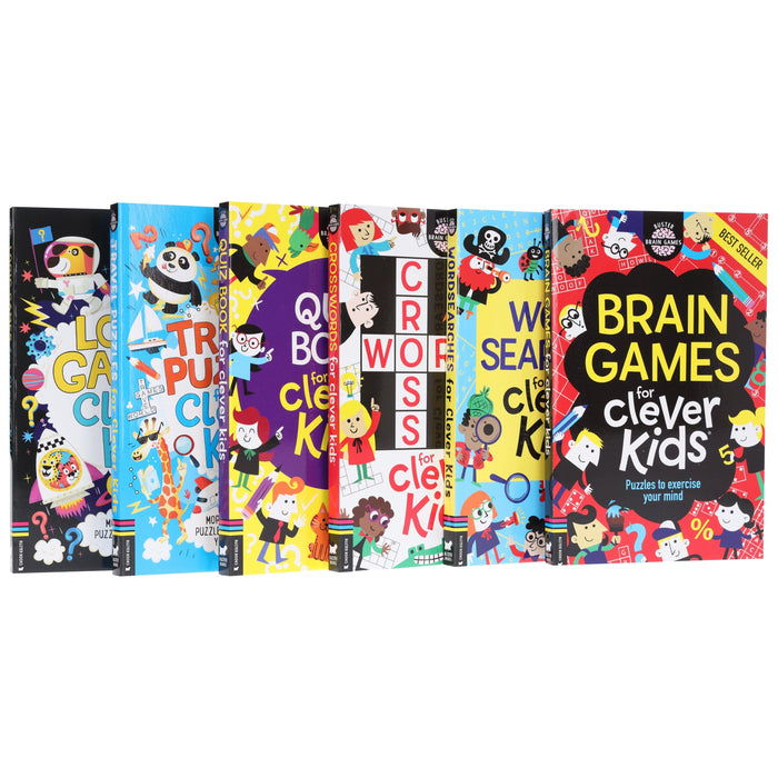 Clever Kids Brain Games By Gareth Moore & Chris Dickason 6 Books Collection Set - Ages 6-12 - Paperback 7-9 Buster Books