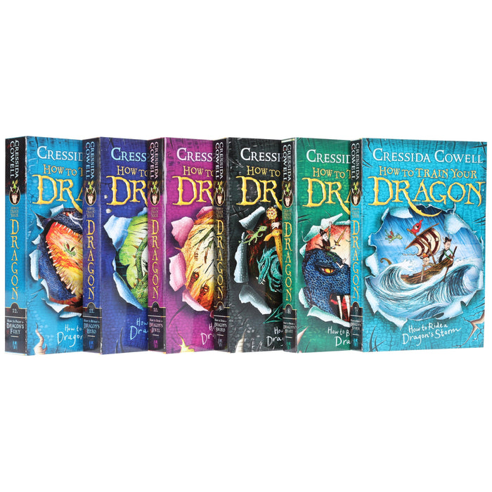 How To Train Your Dragon 6 Books (7-12) by ‎Cressida Cowell - Ages 9-14 - Paperback B2D DEALS Hachette
