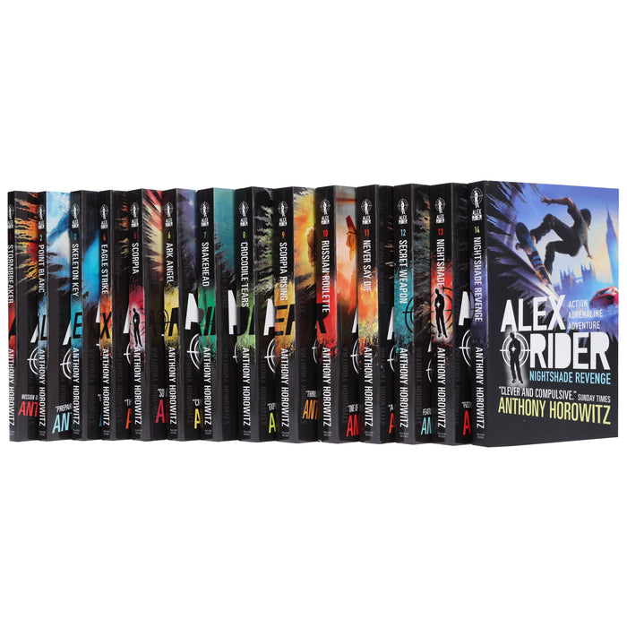 Alex Rider The Complete Missions by Anthony Horowitz: 14 Books Collection Set - Ages 9-14 - Paperback 9-14 Walker Books Ltd