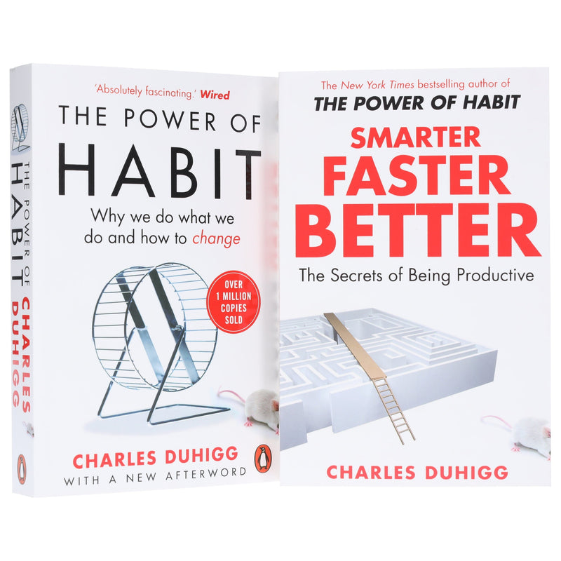 Smarter Faster Better & The Power of Habit: By Charles Duhigg 2 Books Collection Set - Non Fiction - Paperback Non-Fiction Penguin