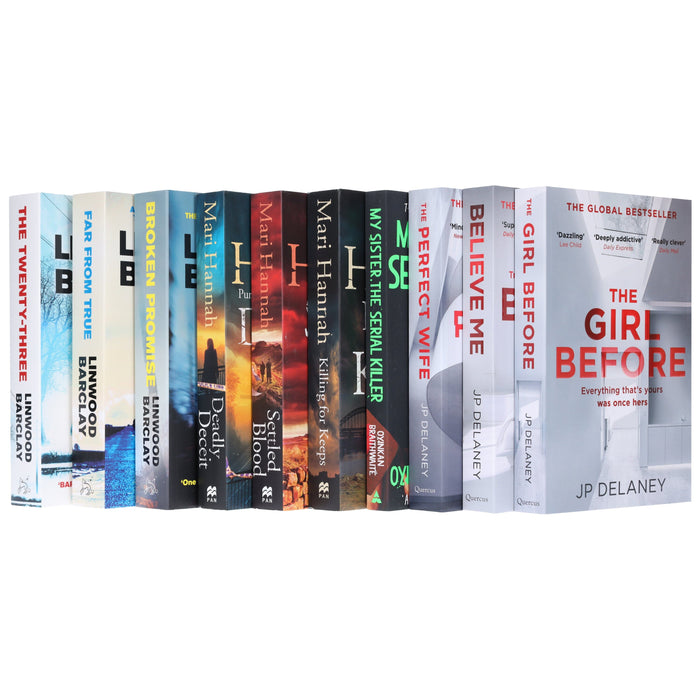 Dark Thriller & Suspense Bundle 10 Books Collection Set - Fiction - Paperback Fiction Various