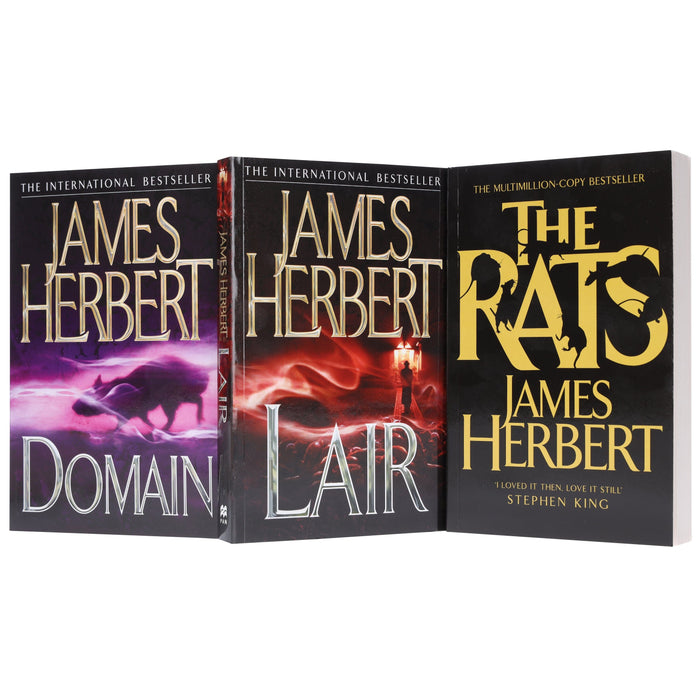 The Rats Trilogy 3 Books Collection Set by James Herbert (Domain, Lair, The Rats) - Fiction - Paperback Fiction Pan Macmillan