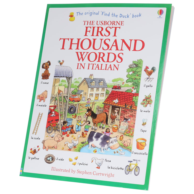 Usborne First Thousand Words In Italian: Illustrated Children Book By Heather Amery - Ages 5+ - Paperback 5-7 Usborne Publishing Ltd