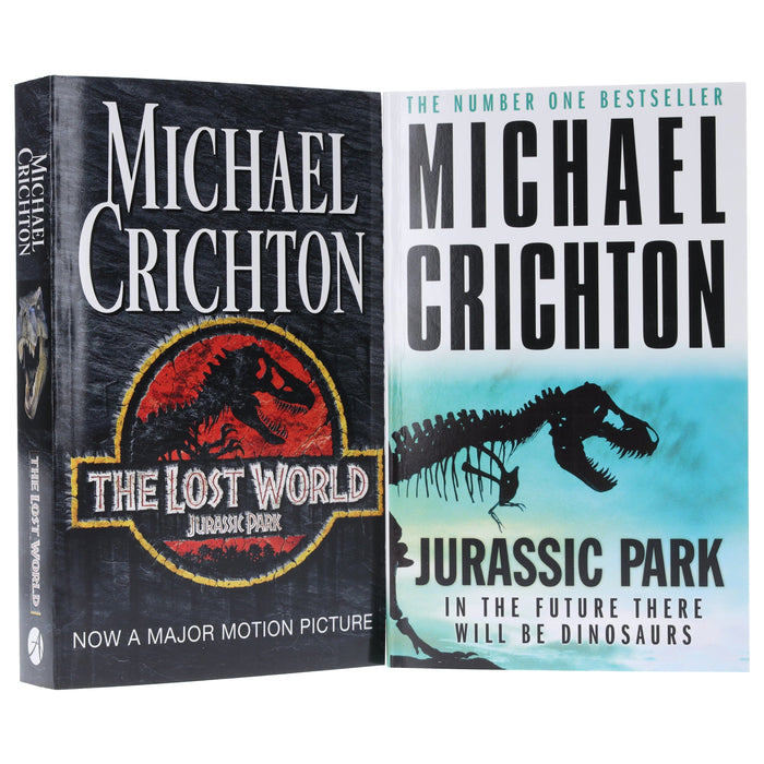 Jurassic Park & The Lost World by Michael Crichton: 2 Books Collection Set - Fiction - Paperback Fiction Penguin Random House