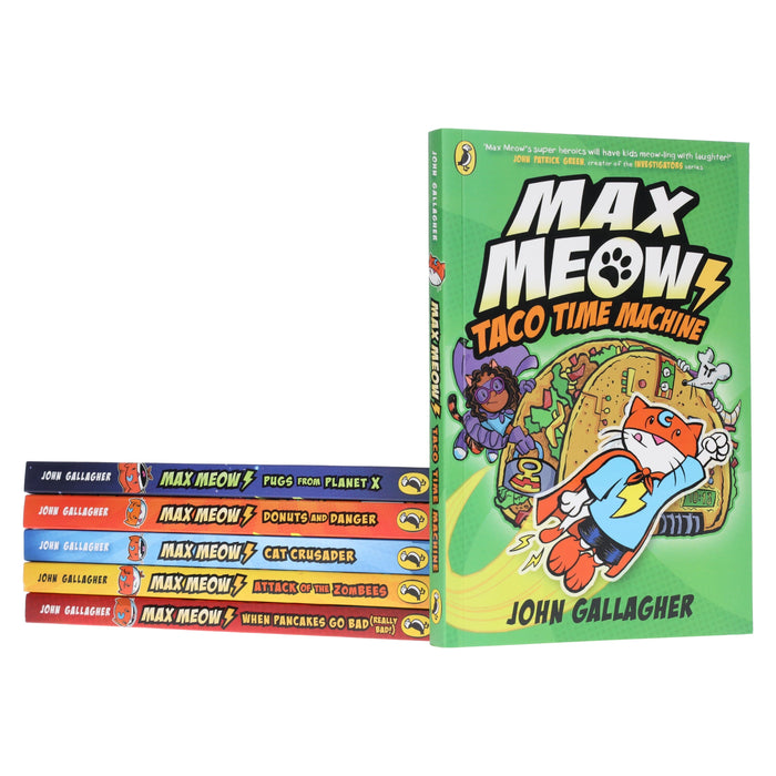 Max Meow Series By John Gallagher: Graphic Novels 6 Books Collection Set - Ages 5-10 - Paperback Graphic Novels Penguin Random House