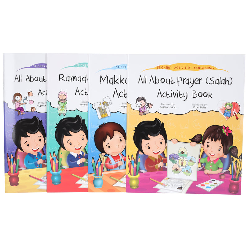 Discover Islam Sticker Activity Children 4 Books Set By Aysenur Gunes - Ages 3-7 - Paperback 0-5 The Islamic Foundation