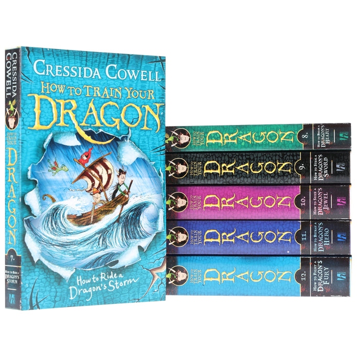 How To Train Your Dragon 6 Books (7-12) by ‎Cressida Cowell - Ages 9-14 - Paperback B2D DEALS Hachette