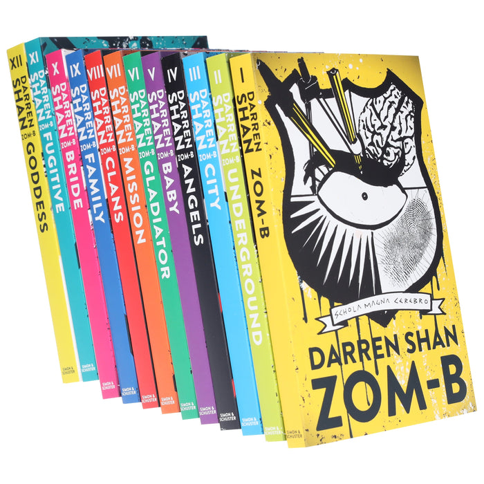 Zom-B 12 Books Collection Set Pack By Darren Shan - Ages 12+ - Paperback 9-14 Simon & Schuster