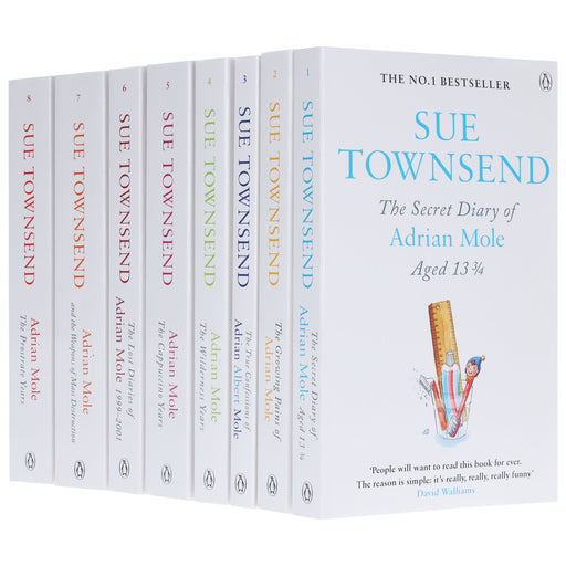 Adrian Mole Series by Sue Townsend 8 Books Collection Set - Young Adult - Paperback Fiction Penguin Random House
