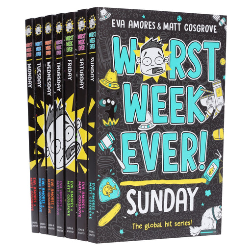 Worst Week Ever! Series By Eva Amores And Matt Cosgrove 7 Books Collection Set - Ages 8+ - Paperback 9-14 Simon & Schuster