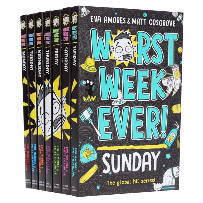 Worst Week Ever! Series By Eva Amores And Matt Cosgrove 7 Books Collection Set - Ages 8+ - Paperback 9-14 Simon & Schuster