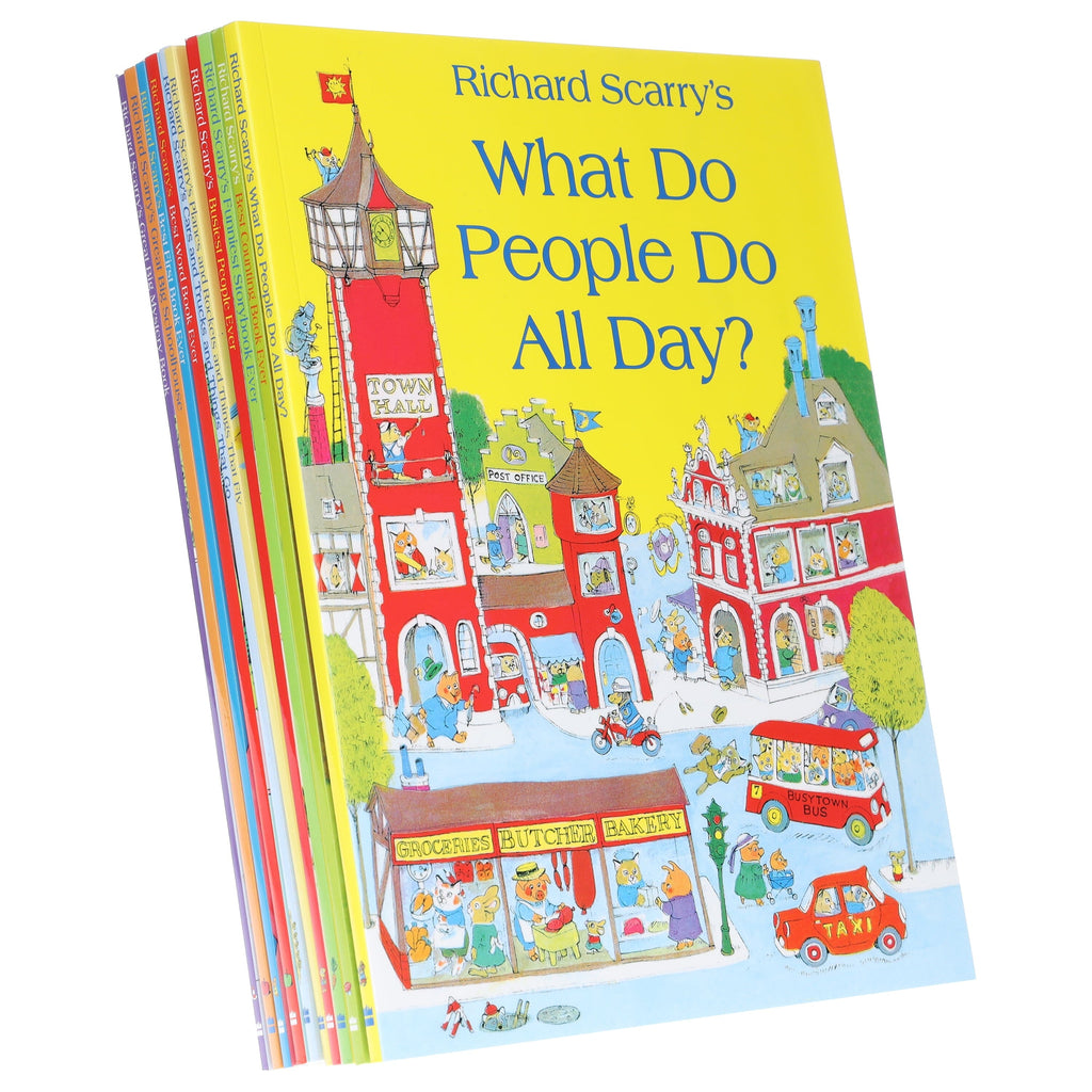Richard Scarrys Collection 10 Books Set Best First Book Ever Ages 2 7 Paperback