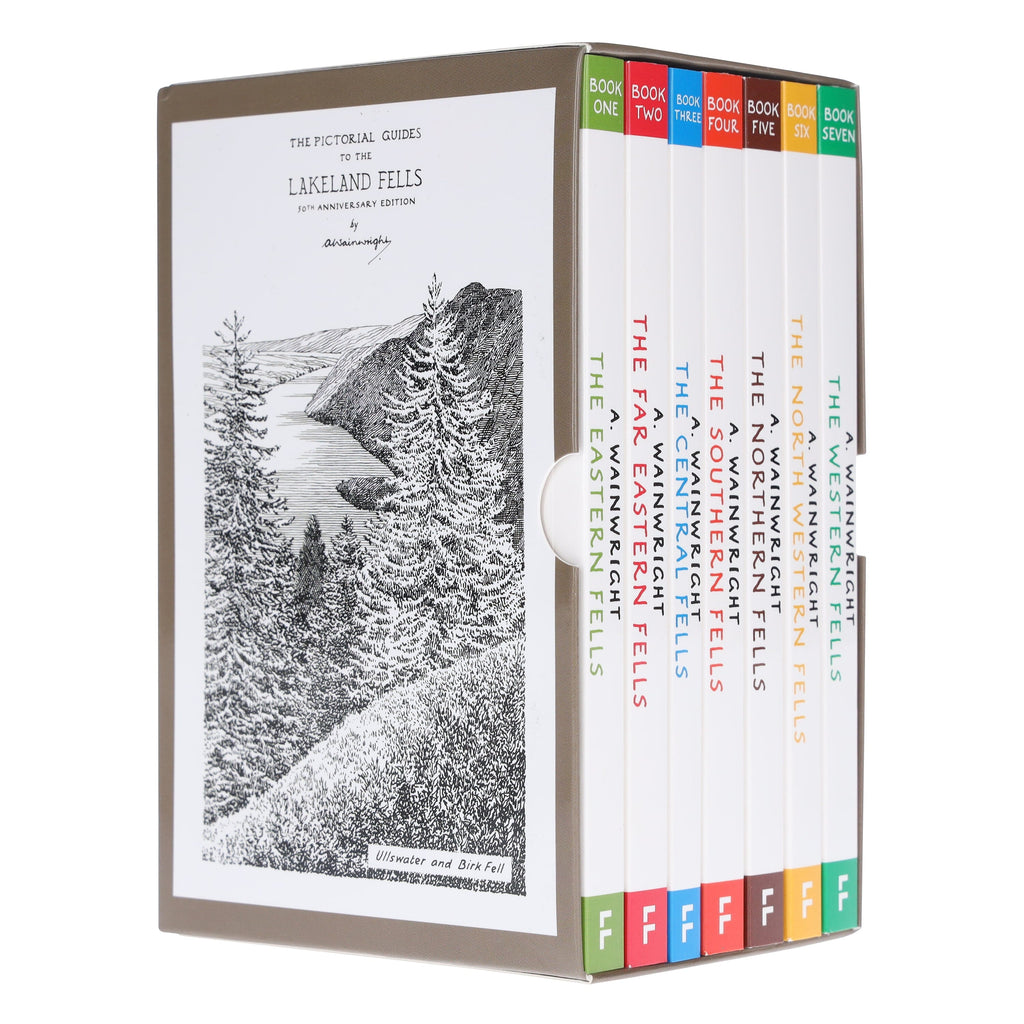 Pictorial Guides to Lakeland Fells Alfred Wainwright 50th Anniversary Edition 7 Books Box Set Non Fiction Paperback