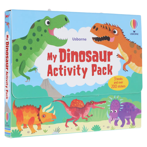 Usborne: My Dinosaur Activity Pack 3 Books Box Set and Over 200 Stickers - Ages 3+ - Paperback 3-5 Usborne Publishing Ltd