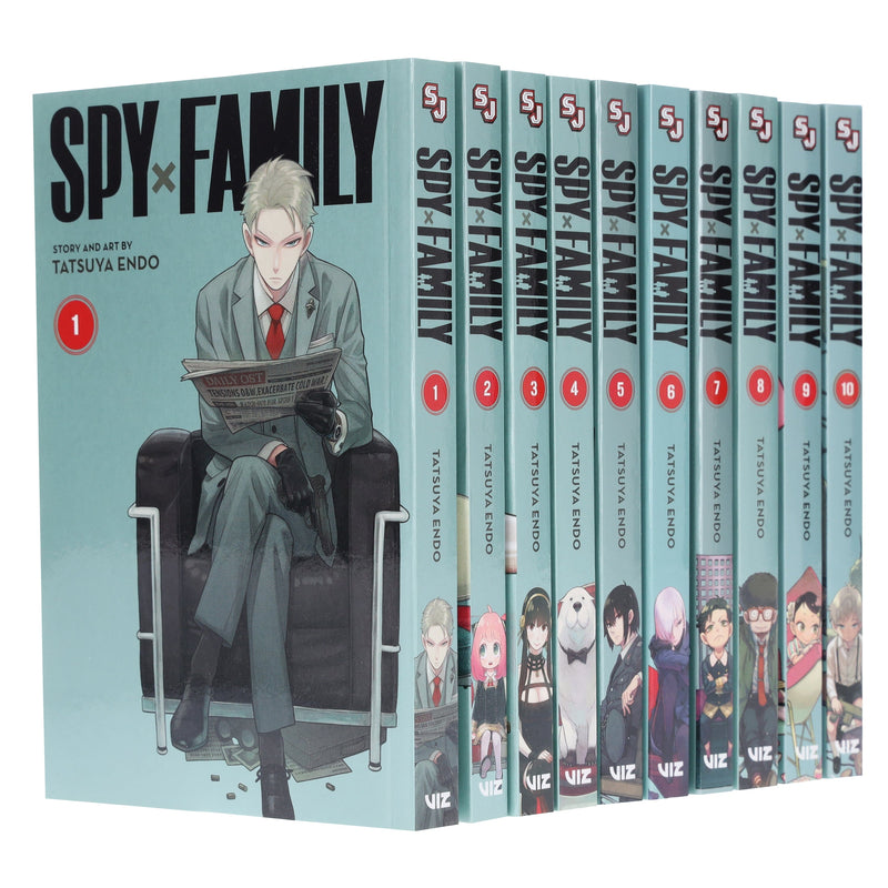 Spy x Family Series by Tatsuya Endo 10 Books Collection Set (Vol 1-10) - Ages 13+ - Paperback Graphic Novels Viz Media, Subs. of Shogakukan Inc