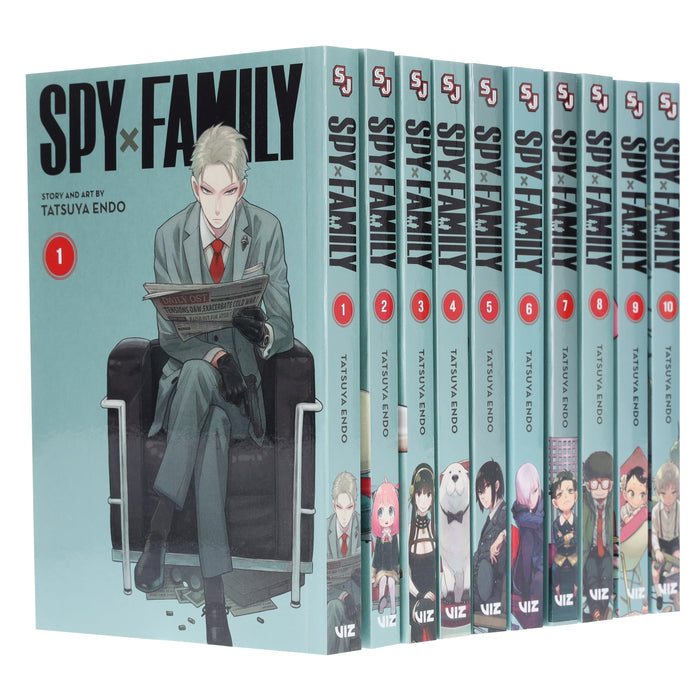 Spy x Family Series by Tatsuya Endo 10 Books Collection Set (Vol 1-10) - Ages 13+ - Paperback Graphic Novels Viz Media, Subs. of Shogakukan Inc