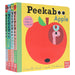 Peekaboo: Apple, Chick, Dog & Cow by Camilla Reid Illustrated 4 Books Collection Set - Ages 0-5 - Board Book 0-5 Nosy Crow Ltd