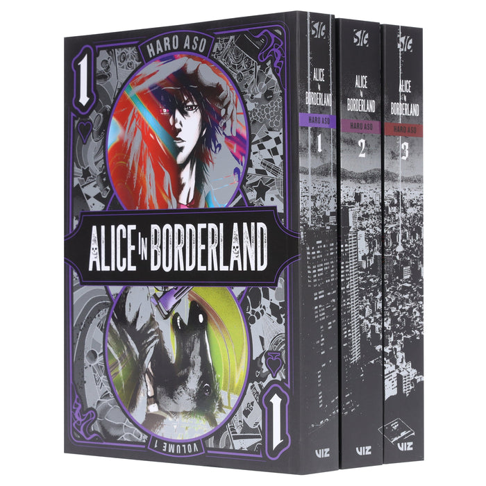 Alice in Borderland (Vol. 1-3) by Haro Aso 3 Books Collection Manga Set - Fiction - Paperback Graphic Novels Viz Media, LLC