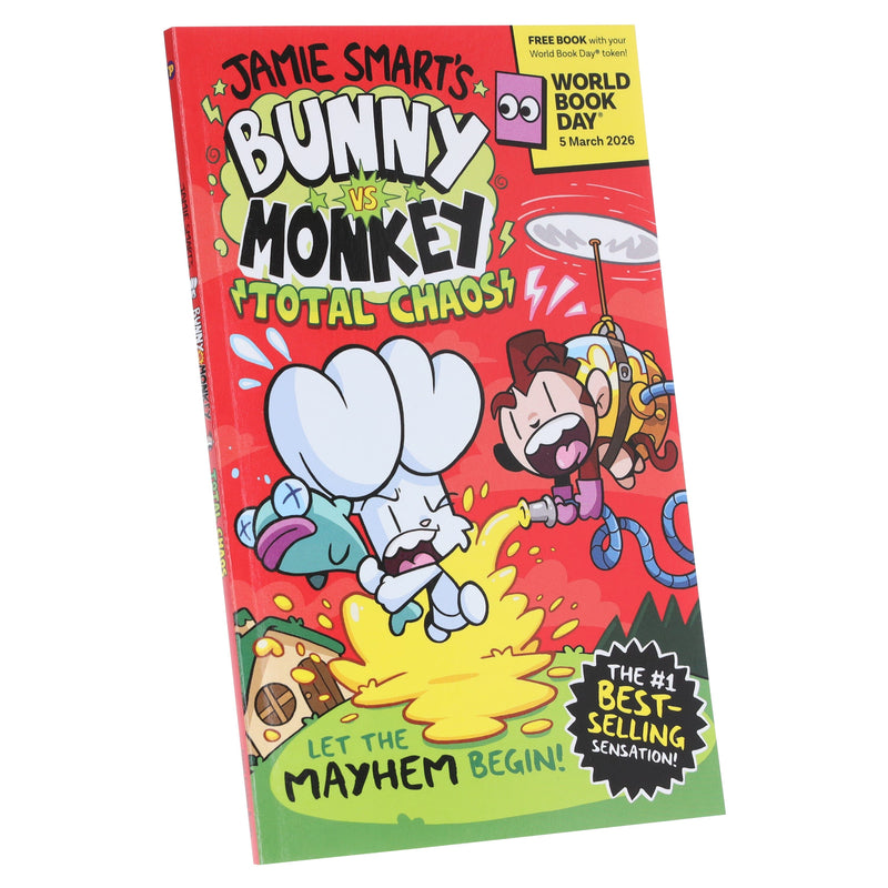 Bunny vs Monkey: Total Chaos!: World Book Day 2026 by Jamie Smart - Ages 7-9 - Paperback 7-9 David Fickling Books ltd