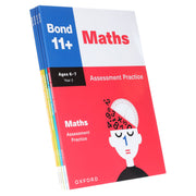 Bond 11+ Maths and English Verbal & Non-Verbal Reasoning Assessment Practice 4 Books Collection Set – Ages 6-7 years- Paperback 5-7 Oxford University Press