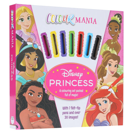 Disney Princess: Colourmania: A Colouring Set Packed full of magic with 7 felt-tip pens and over 30 images! - Ages 7-11 - Paperback 7-9 Autumn Publishing