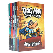 Dog Man 6-10: The Supa Buddies Mega Collection by Dav Pilkey 5 Books Collection Set - Ages 6-12 - Paperback Graphic Novels Scholastic