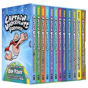Captain Underpants Forever Full Color Series by Dav Pilkey Illustrated 12 Books Collection Box Set - Ages 7+ - Hardback 7-9 Scholastic