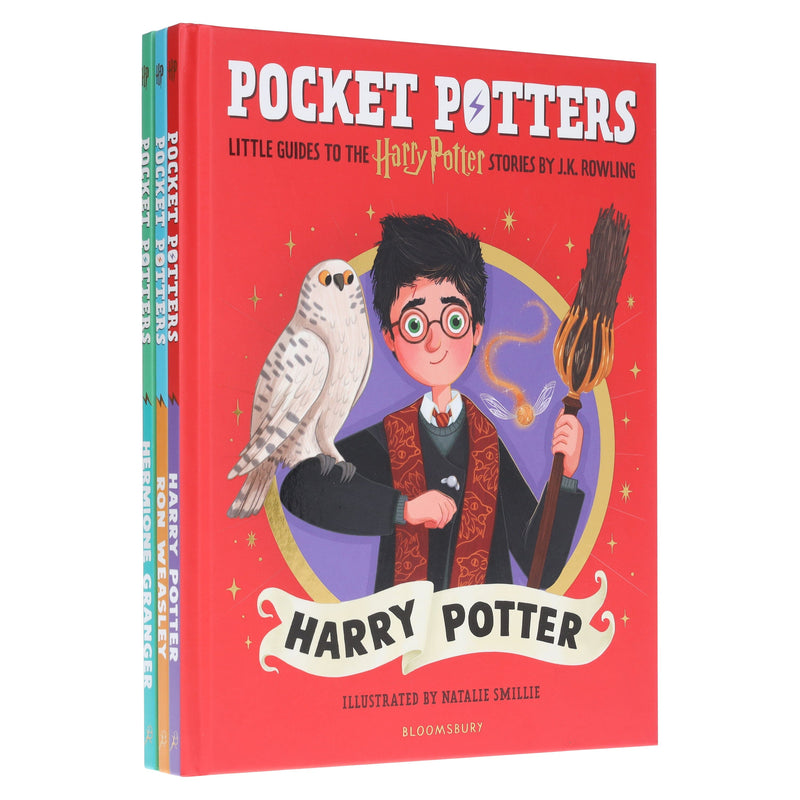 Harry Potter: Pocket Potters by J.K. Rowling Illustrated 3 Books Collection Set - Ages 7+ - Hardback 7-9 Bloomsbury Publishing