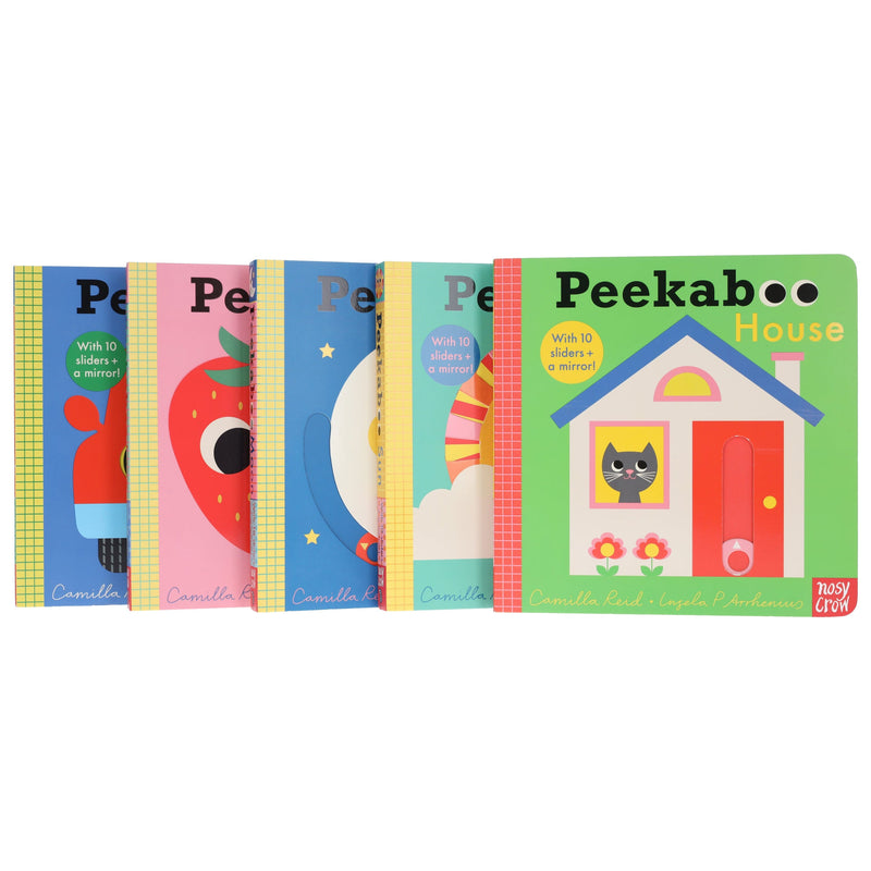 Peekaboo: House, Sun, Moon, Love & Car by Camilla Reid Illustrated 5 Books Collection Set - Ages 0-5 - Board Book 0-5 Nosy Crow Ltd