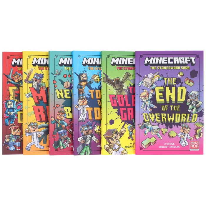 Minecraft The Stonesword Saga Collection by Mojang AB: The Complete 6-Novel Set - Ages 5-10 - Paperback 5-7 HarperCollins Publishers