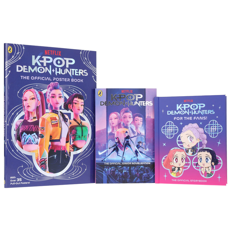 K-Pop Demon Hunters 3 Books Collection Set - Ages 6+ - Paperback/Hardback 5-7 Penguin Random House