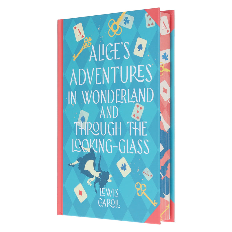 Alice's Adventures in Wonderland & Through the Looking-Glass by Lewis Carroll - Fiction - Sprayed Edge Hardback Fiction Wilco Books