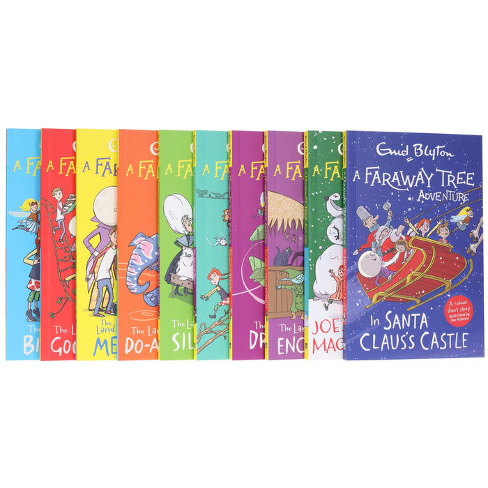 The Faraway Tree Adventures by Enid Blyton 10 Colour Stories Books Box Set - Age 7-9 - Paperback 7-9 Hachette