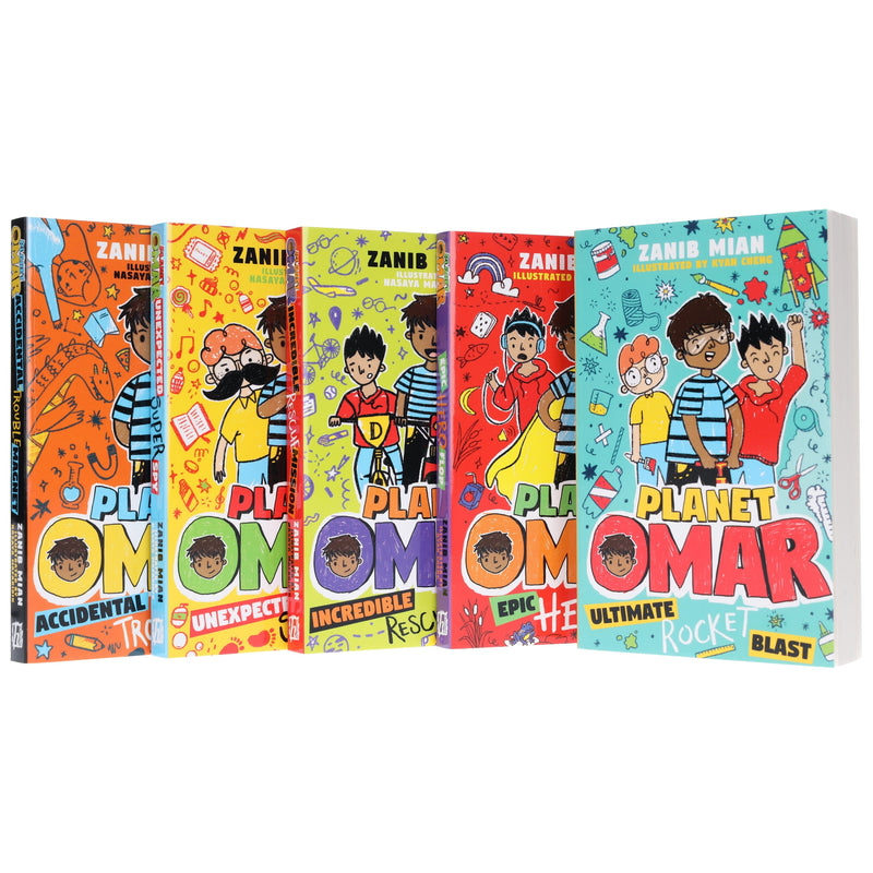 Planet Omar Series by Zanib Mian 5 Books Collection Box Set - Ages 9-11 - Paperback 9-14 Hachette