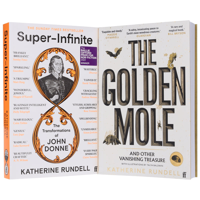 Katherine Rundell Collection (The Golden Mole & Super-Infinite) 2 Books Set - Non Fiction - Paperback Non-Fiction Faber & Faber