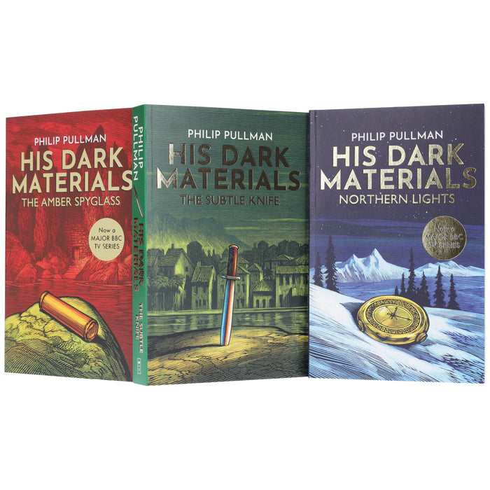 His Dark Materials trilogy by Philip Pullman (Northern Lights, Subtle Knife & Amber Spyglass) 3 Books Collection Box Set - Ages 11+ - Paperback 9-14 Scholastic
