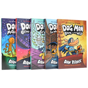 Dog Man 6-10: The Supa Buddies Mega Collection by Dav Pilkey 5 Books Collection Set - Ages 6-12 - Paperback Graphic Novels Scholastic
