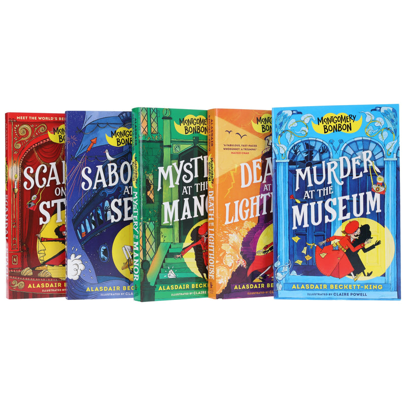 Montgomery Bonbon Series by Alasdair Beckett-King: Illustrated 5 Books Collection Set - Ages 9-12 - Paperback 9-14 Walker Books