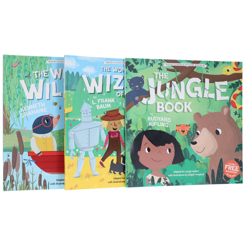 Easy Classics Collection Illustrated 3 Picture Books Set (Includes a Free Audiobook!) - Ages 3-5 - Paperback 3-5 Sweet Cherry Publishing