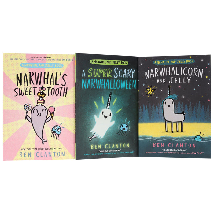 Narwhal and Jelly Series (Book 7-9) By Ben Clanton: Graphic Novels 3 Books Collection Set - Ages 4-7 - Paperback Graphic Novels HarperCollins Publishers