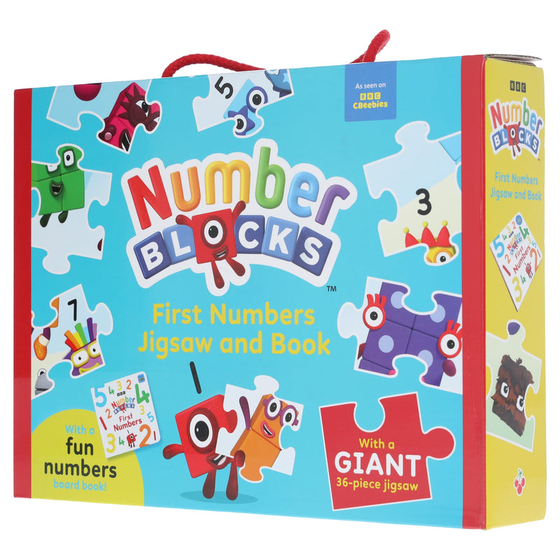 Numberblocks: First Numbers Jigsaw and Book: Learn to count with this Fun Numbers and Giant 36-piece jigsaw! - Ages 3+ - Board Book 3-5 Sweet Cherry Publishing