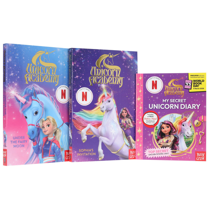 Unicorn Academy Series & My Secret Unicorn Diary: A World Book Day 2026 by Nosy Crow 3 Books Collection Set With Unicorn Academy Ava Costume 7-9 Nosy Crow Ltd