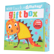 Never Touch a Dinosaur Gift Box by Rosie Greening (Includes 2 Books & 3 Jigsaws with Bumpy Silicone Touches) - Ages 0-5 - Board Book 0-5 Make Believe Ideas