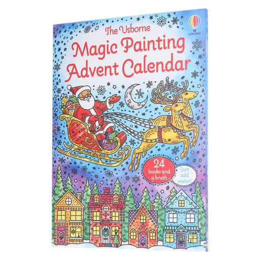 The Usborne: Magic Painting Advent Calendar by Abigail Wheatley 24 Books and a Brush - Ages 4+ - Paperback 3-5 Usborne Publishing Ltd