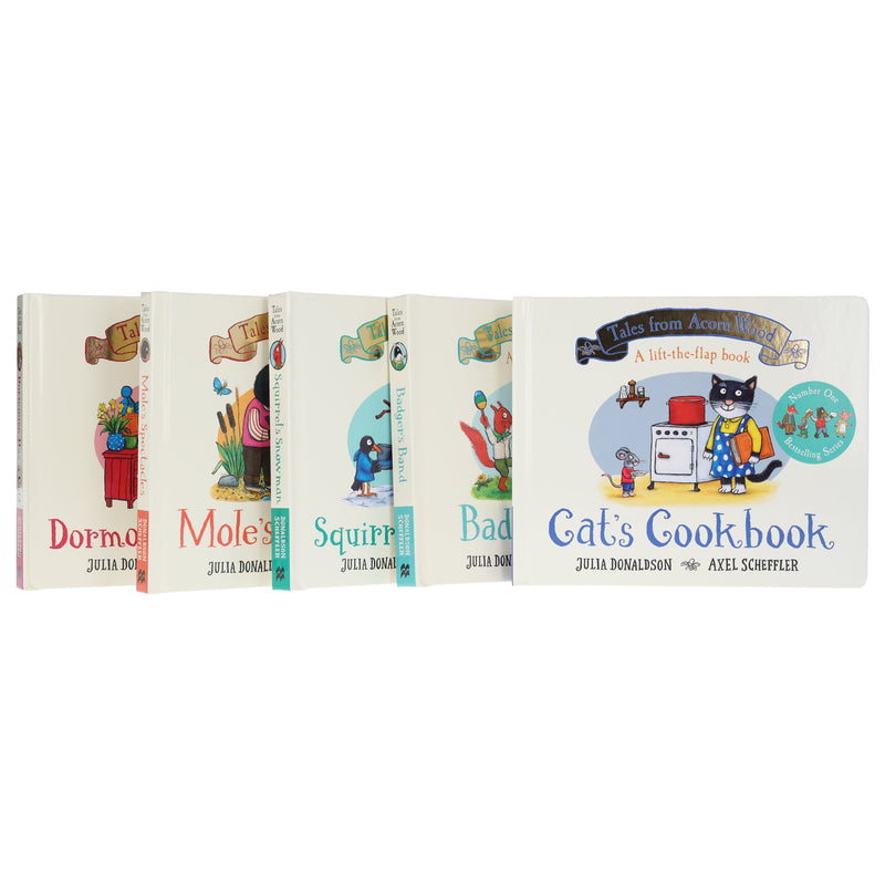 Tales From Acorn Wood by Julia Donaldson Illustrated 5 Books Collection Set (A Lift-the-flap Story) - Ages 2-5 - Board Book 3-5 Pan Macmillan