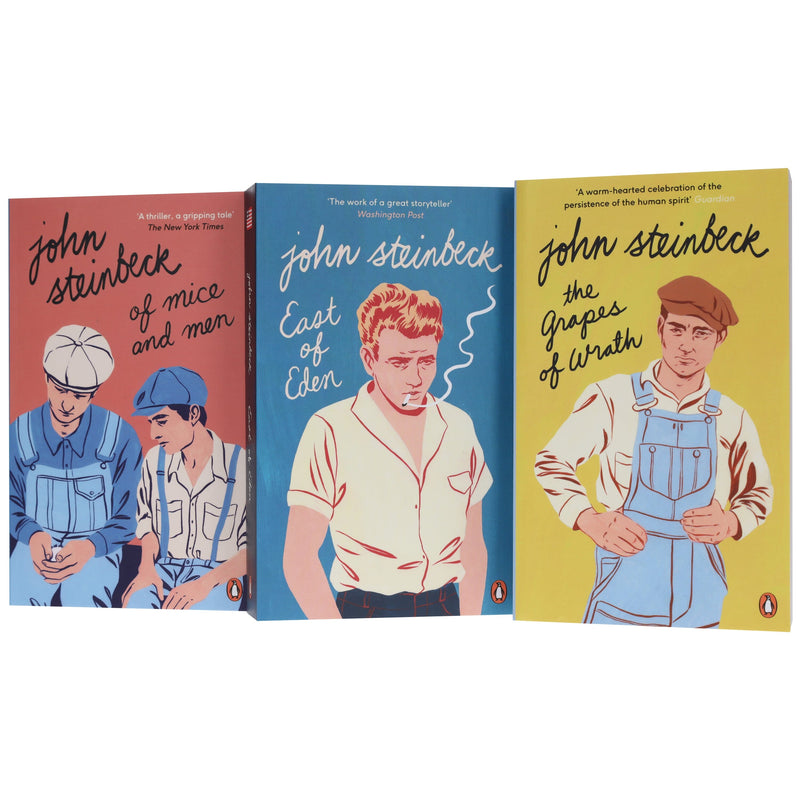 John Steinbeck Collection (The Grapes of Wrath, East of Eden, Of Mice and Men) 3 Books Set - Fiction - Paperback Fiction Penguin Random House