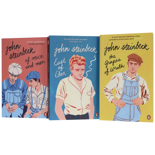 John Steinbeck Collection (The Grapes of Wrath, East of Eden, Of Mice and Men) 3 Books Set - Fiction - Paperback Fiction Penguin Random House