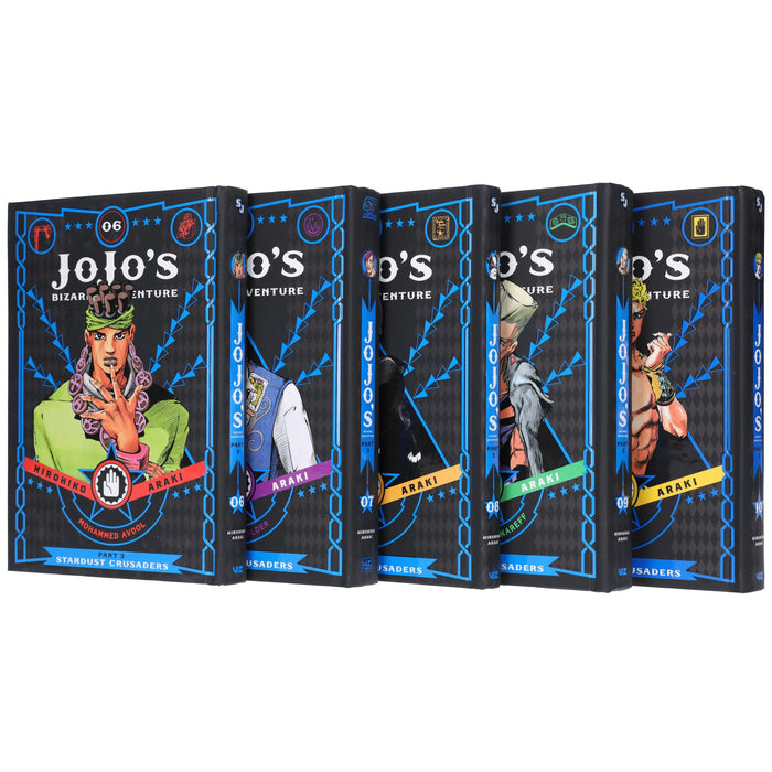 JoJo’s Bizarre Adventure: Part 3 - Stardust Crusaders (Vol. 6-10) by Hirohiko Araki 5 Books Collection Set - Fiction - Hardback Fiction Viz Media, Subs. of Shogakukan Inc