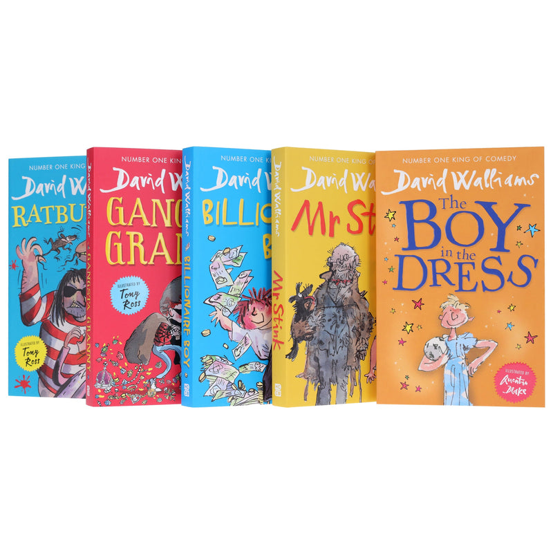 The World of David Walliams Best Box Set Ever 5 Books Set - Ages 7-9 - Paperback 7-9 HarperCollins Publishers