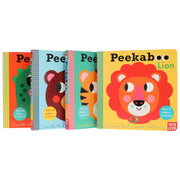Peekaboo: Lion, Zoo, Bear & Dinosaur by Camilla Reid Illustrated 4 Books Collection Set - Ages 0-5 - Board Book 0-5 Nosy Crow Ltd